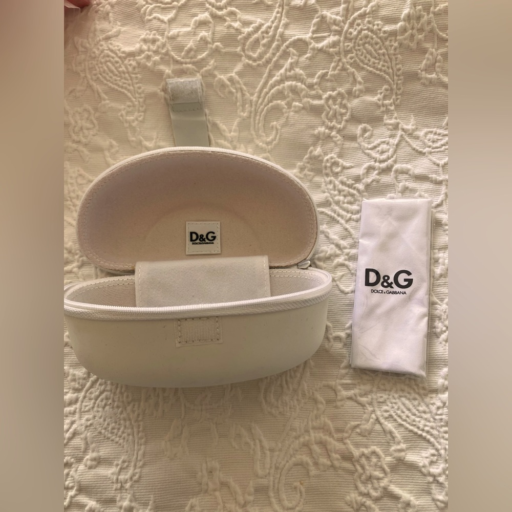 Dolce & Gabbana sunglass case white used good condition check pictures for flaws
